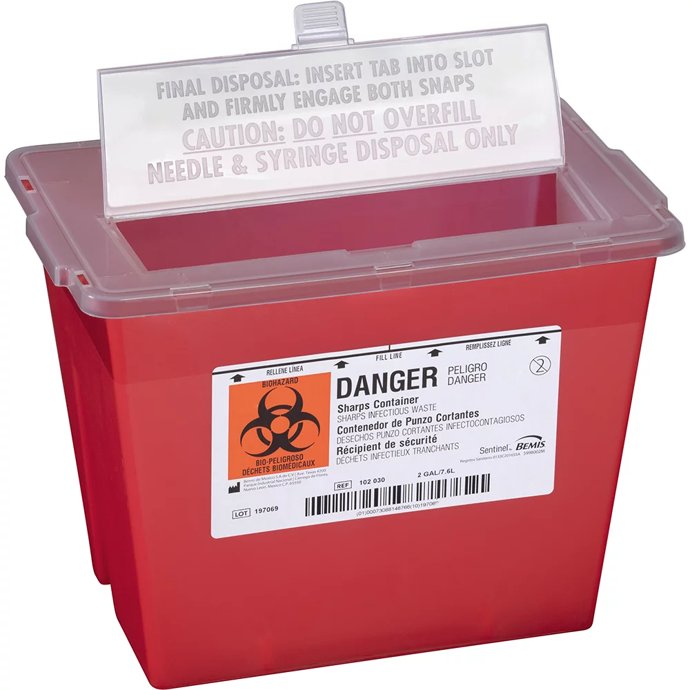 Bemis 2 Gallon Sharps Container Secure Waste